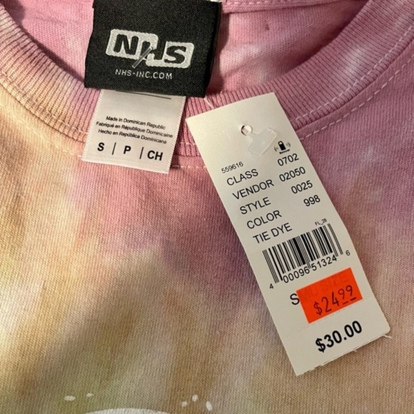 SANTA CRUZ Women’s Muti Colored PacSun Stylish‎ Tye-Dye T-Shirt Size S - Picture 2 of 2